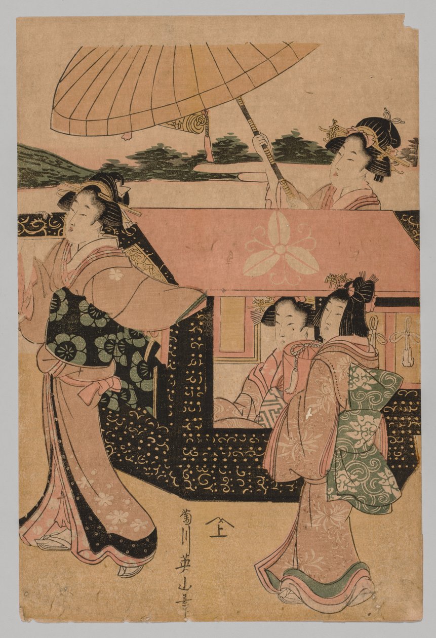 Ingen titel, 1787-1869. af Kikugawa Eizan