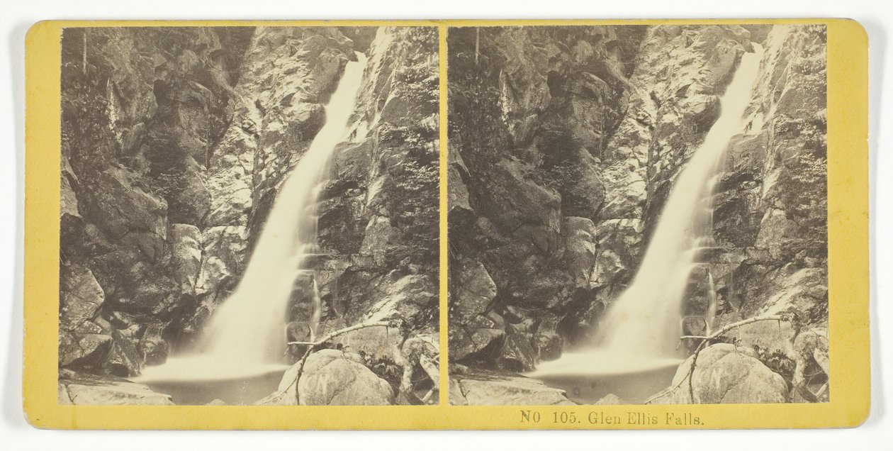 Glen Ellis Falls, 185575. Skabere: Kilburn Brothers, BW Kilburn. af Kilburn Brothers, BW Kilburn
