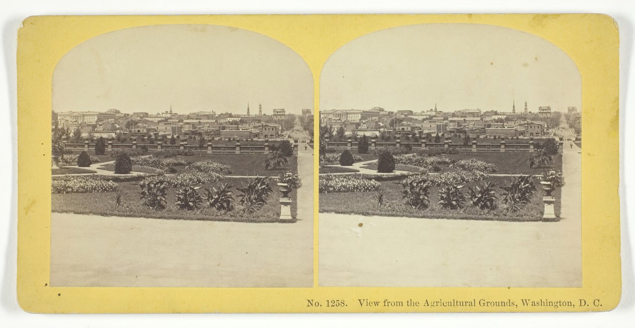 View from the Agricultural Grounds, Washington, D.C., 185575. Skaber: Kilburn Brothers, BW Kilburn. af Kilburn Brothers, BW Kilburn
