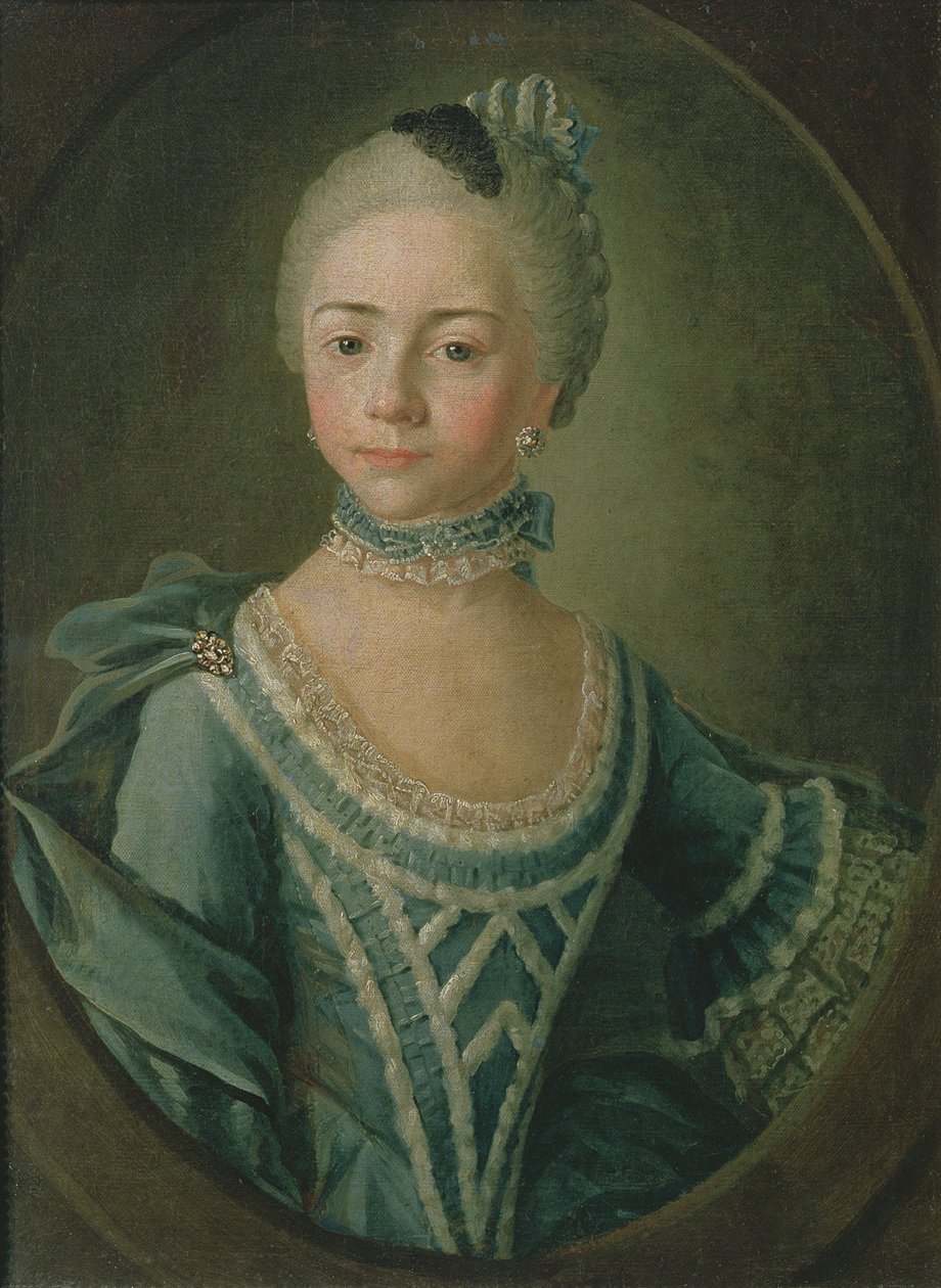 Portræt af grevinde Sophie Matiuskina (1755-1796), 1763 af Kirill Inanovich Golovachevsky