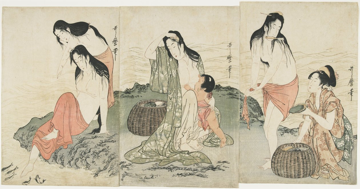 Abalone Divers, 1797-1798 af Kitagawa Utamaro