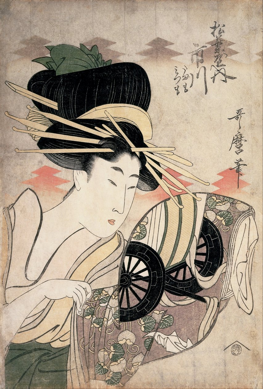 Courtesan Ichikawa fra Matsuba -virksomheden af Kitagawa Utamaro