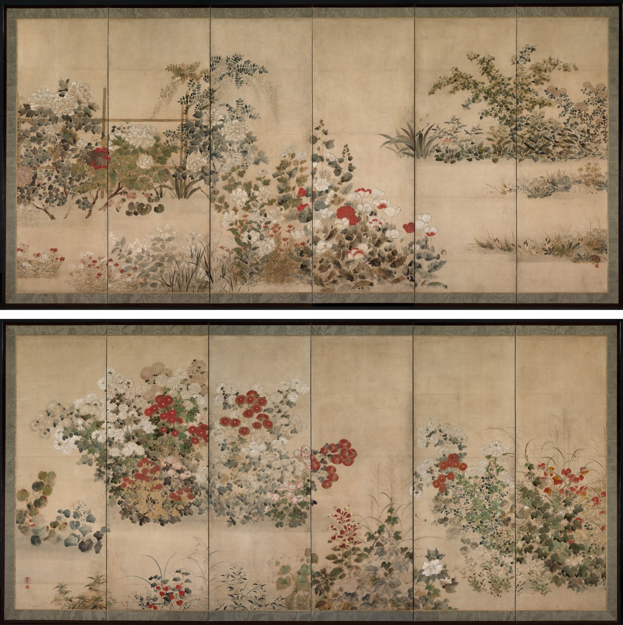 Blomster og Græsser af Kitagawa Sosetsu