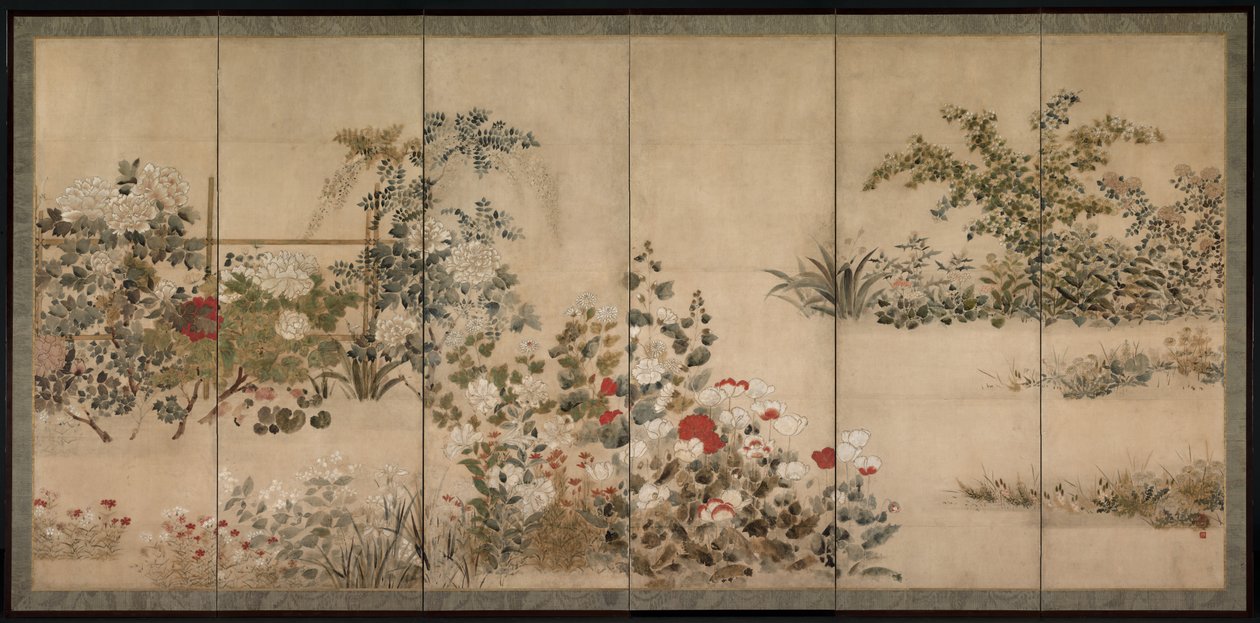 Blomster og Græsser af Kitagawa Sosetsu