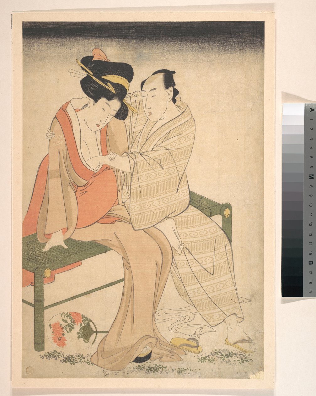 Et par elskende af Kitagawa Utamaro