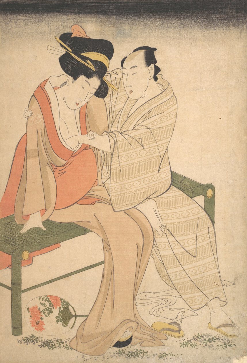 Et par elskere, 1795. af Kitagawa Utamaro