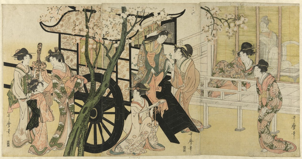 En kejserlig Vogn af Kitagawa Utamaro