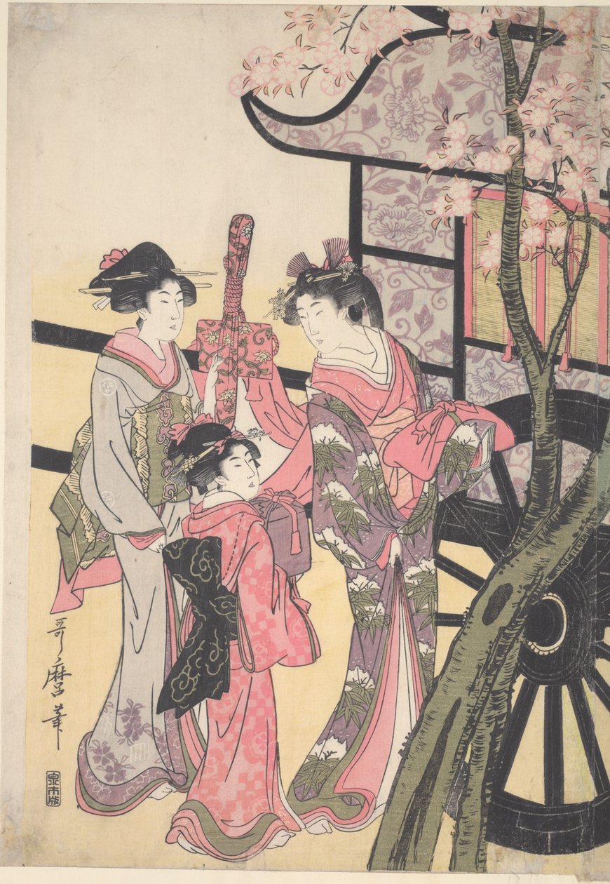 Aoi-Hime kalder på Rokujo-Hime af Kitagawa Utamaro