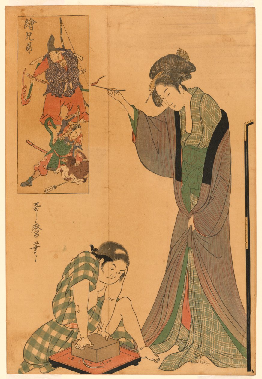 Fange en mus af Kitagawa Utamaro