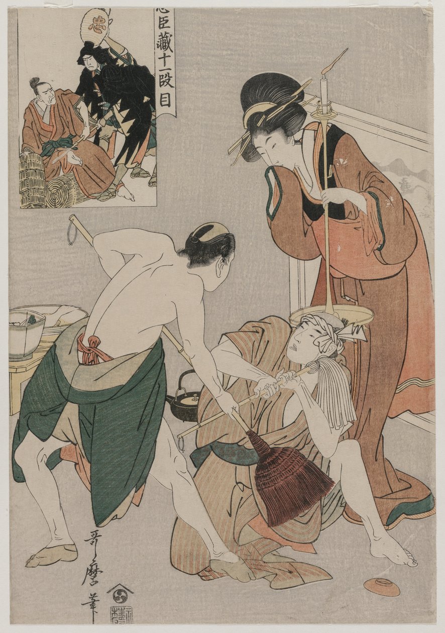 Chushingura: Akt XI af The Storehouse of Loyalty, slutningen af 1790