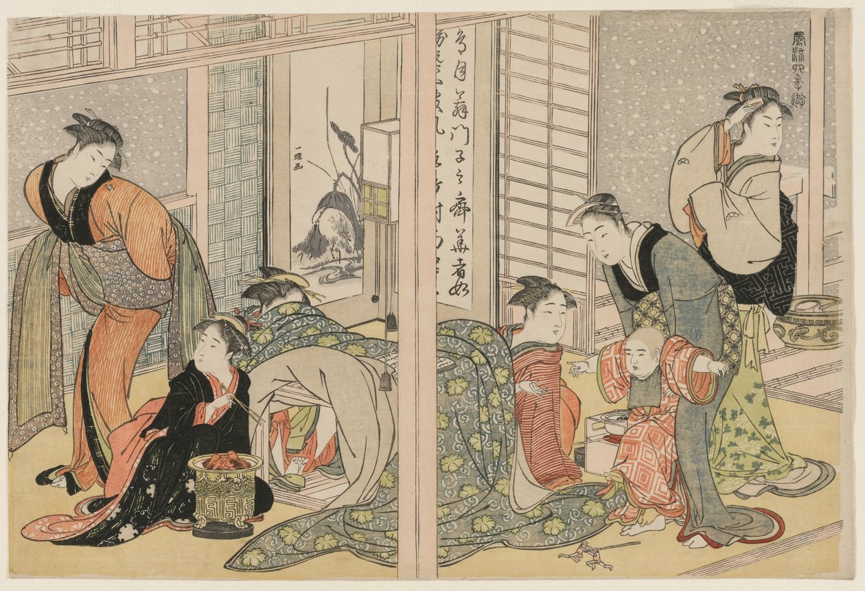 Elegant Pleasures of the Four Seasons, ca. 1782. af Kitagawa Utamaro