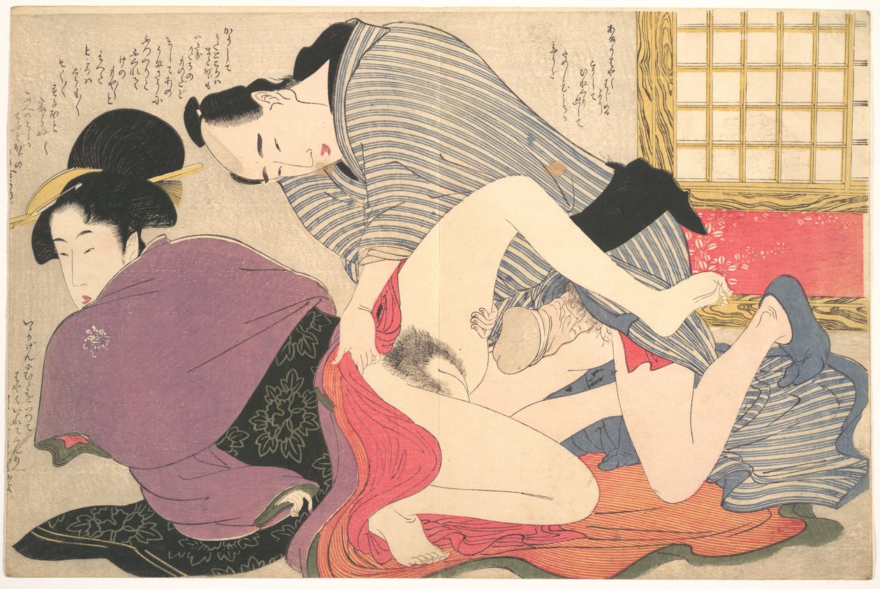 Erotisk tryk af Kitagawa Utamaro