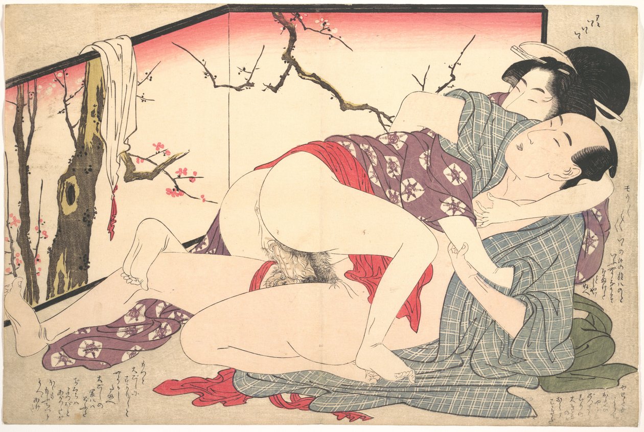 Erotisk tryk af Kitagawa Utamaro