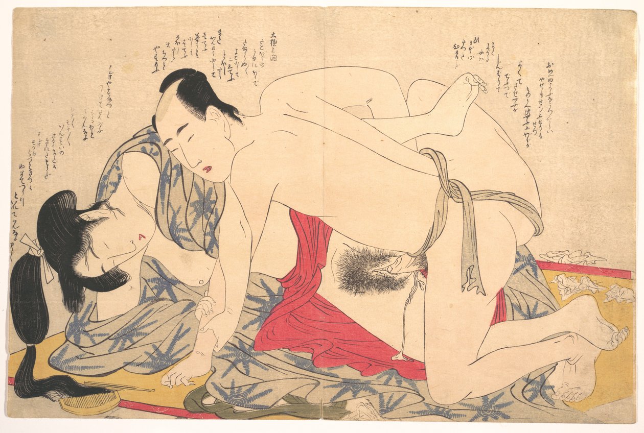 Erotisk tryk af Kitagawa Utamaro