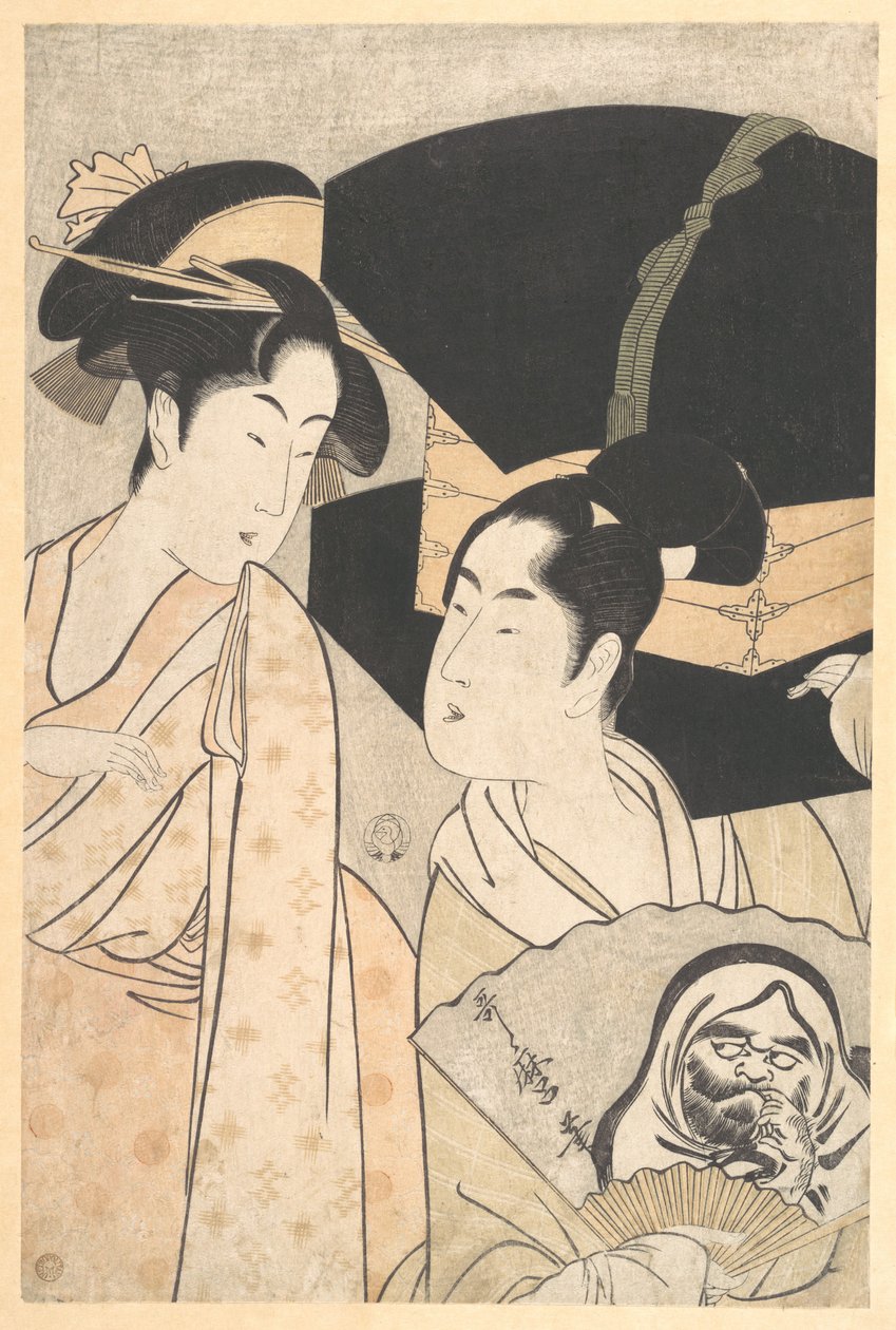 Fan-forhandler af Kitagawa Utamaro