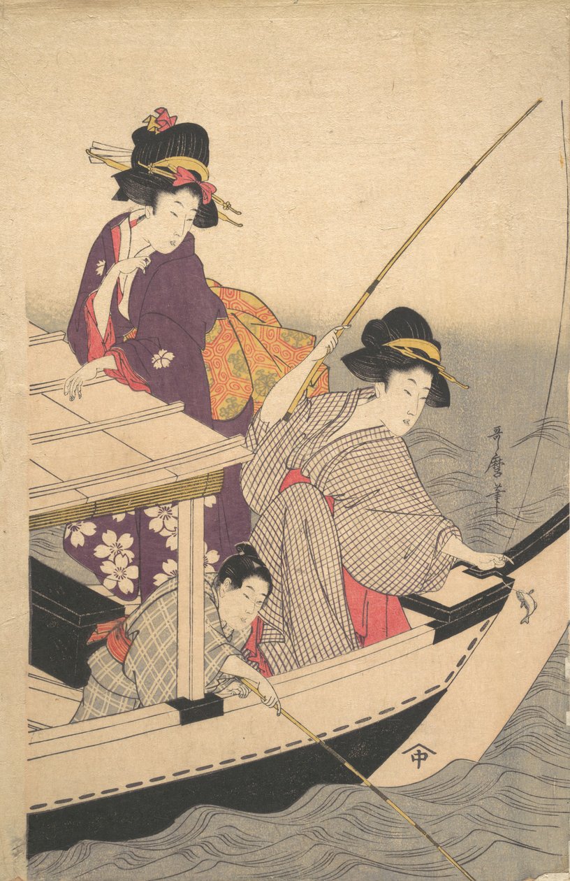 Fiskeri, slutningen af 1700-tallet. af Kitagawa Utamaro
