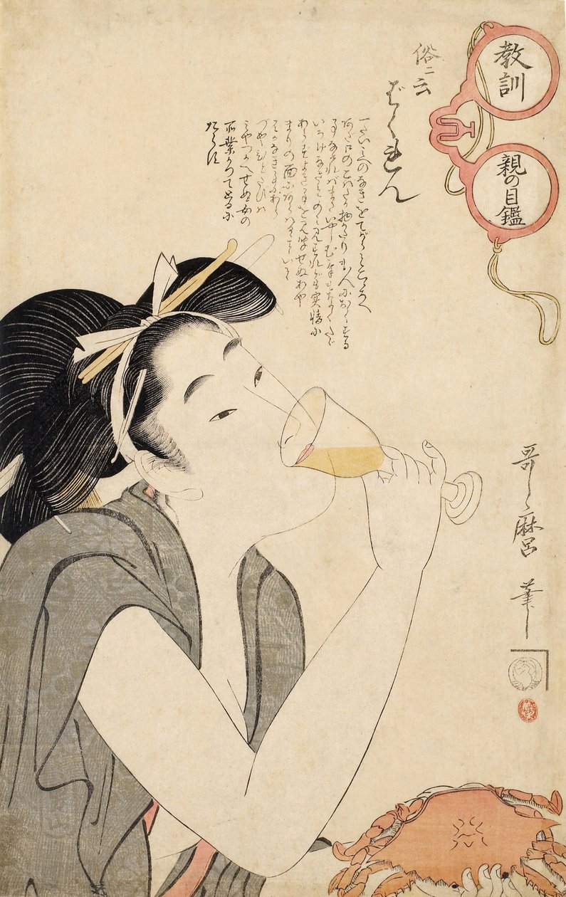 Fra serien A Parents Moralizing Spectacles, 1802 af Kitagawa Utamaro