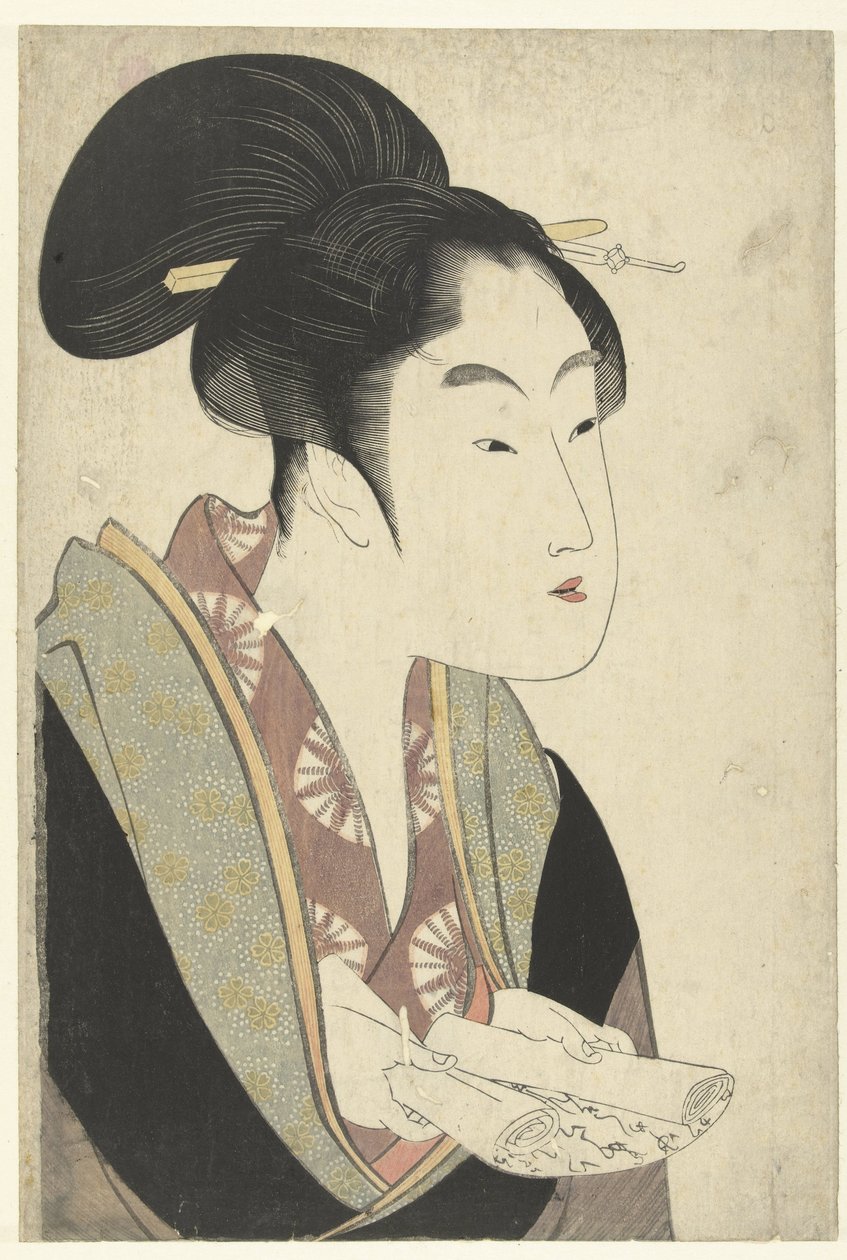 Kærlighed der mødes hver aften Yogoto ni au koi Kærlighedsdigte (serietitel) Kasen koi no bu (serietitel) af Kitagawa Utamaro