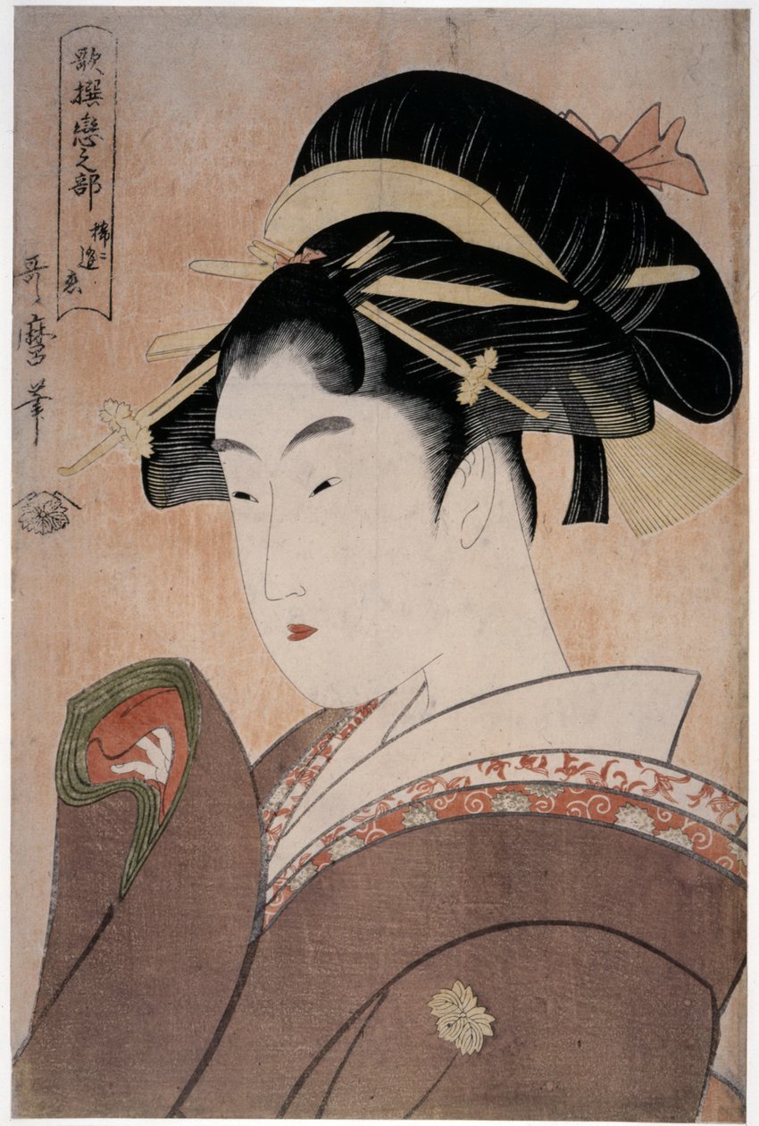 Kærlighed der sjældent møder, fra serien Anthology of Poems: The Love Section, 1793-1794 af Kitagawa Utamaro
