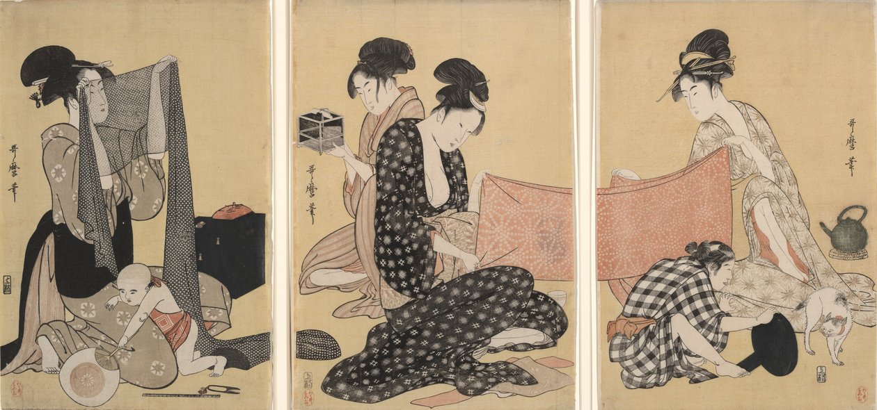 Håndarbejde af Kitagawa Utamaro