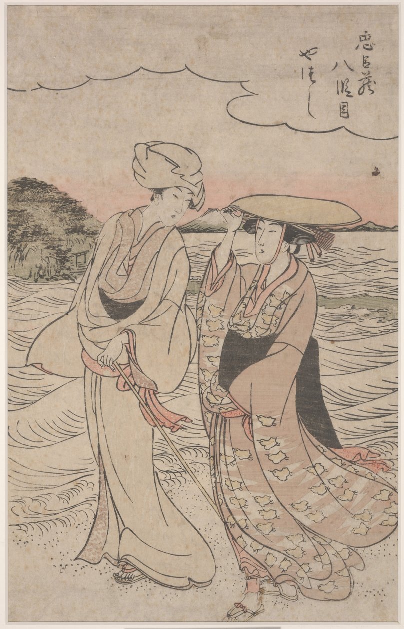 No.8 fra Chushingura Series (farvet træsnit) af Kitagawa Utamaro