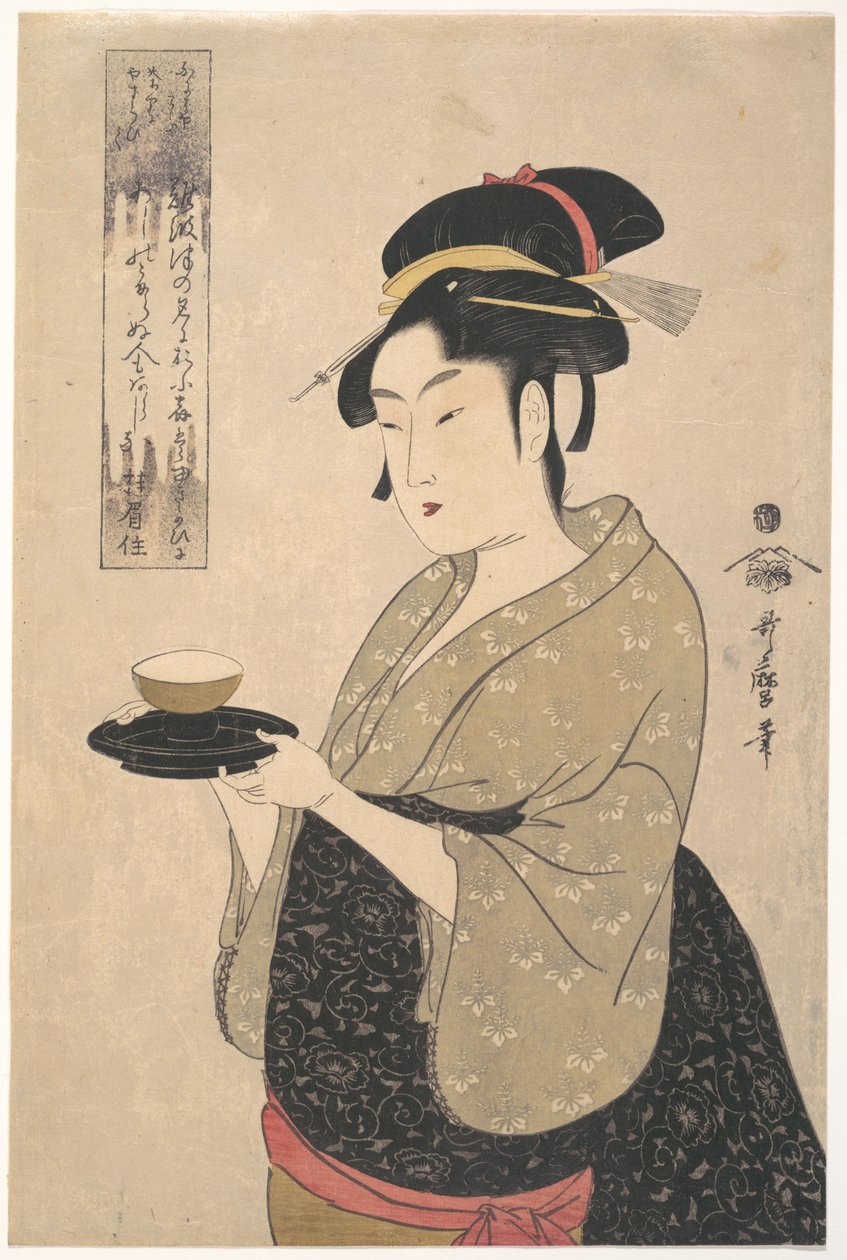 Okita fra tehuset Naniwa-ya af Kitagawa Utamaro