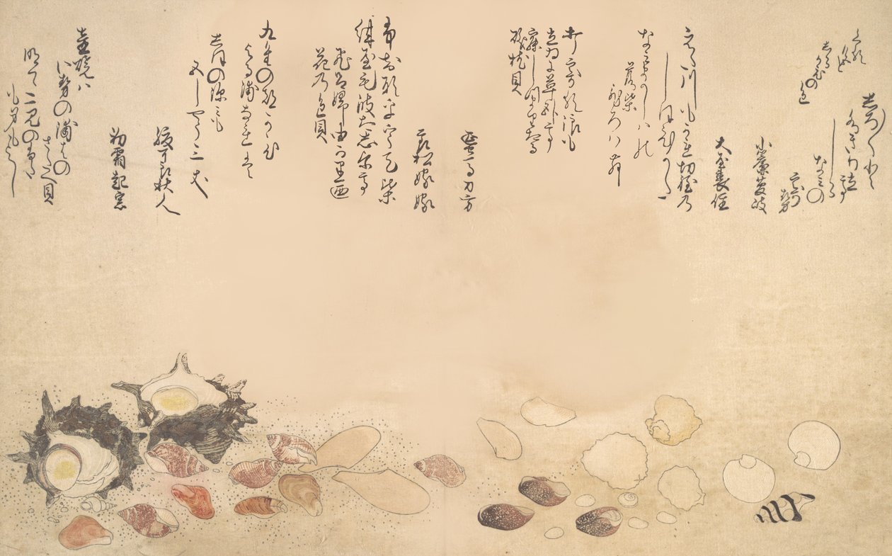 Skaller under vand, 1790. af Kitagawa Utamaro