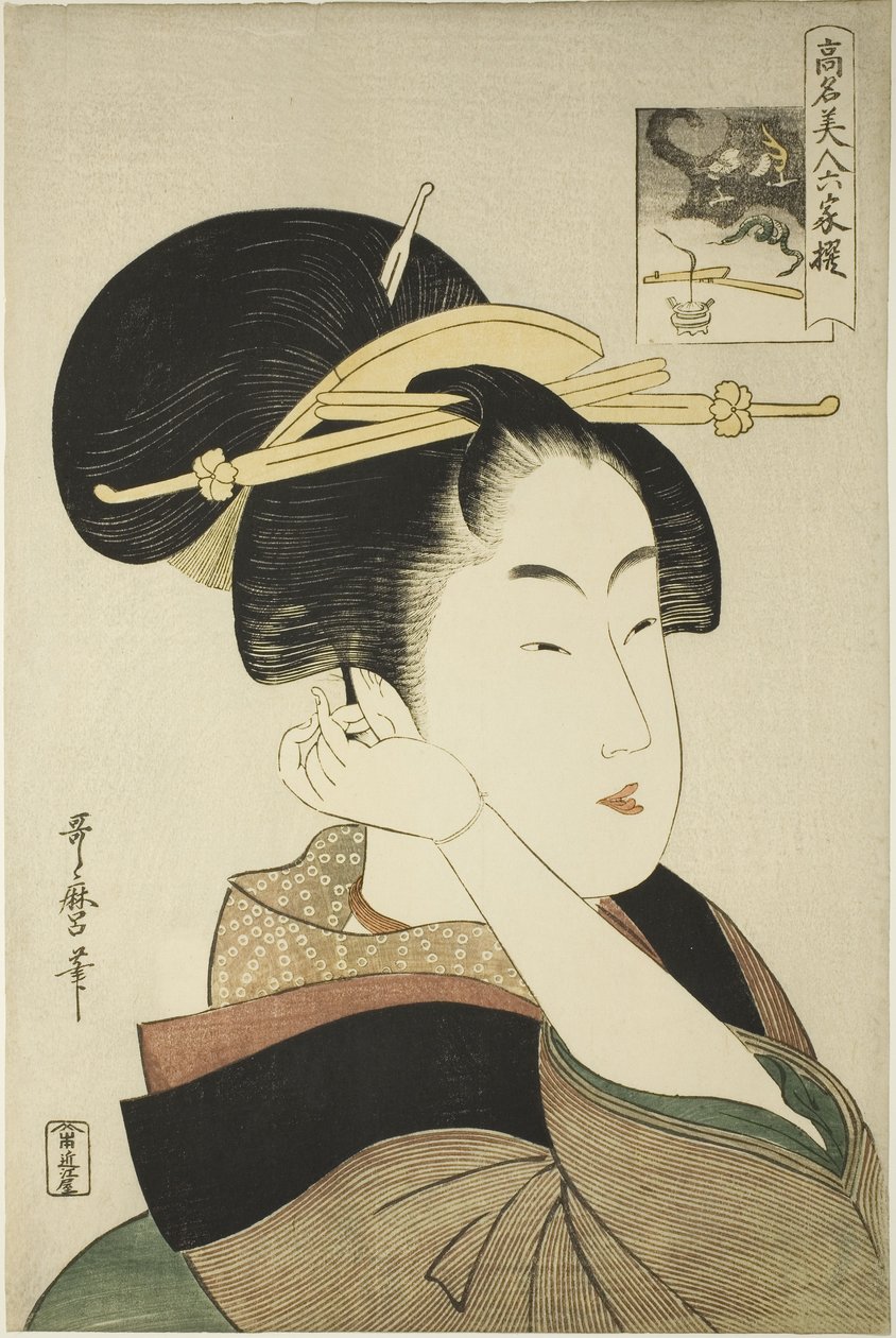 Tatsumi Roko, fra serien Renowned Beauties Likened to the Six Immortal Poets af Kitagawa Utamaro