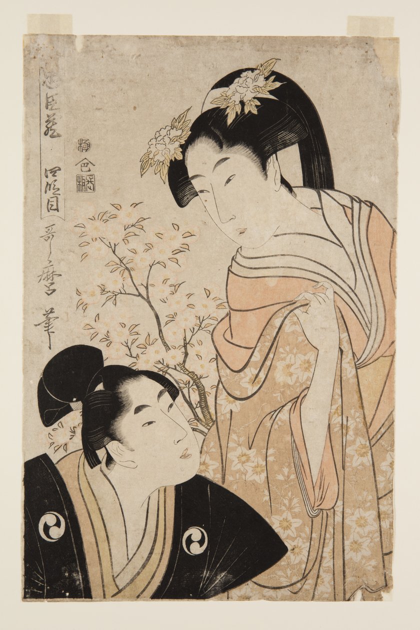 Den fjerde fase (Yondanme) (træbloktryk i farver) af Kitagawa Utamaro