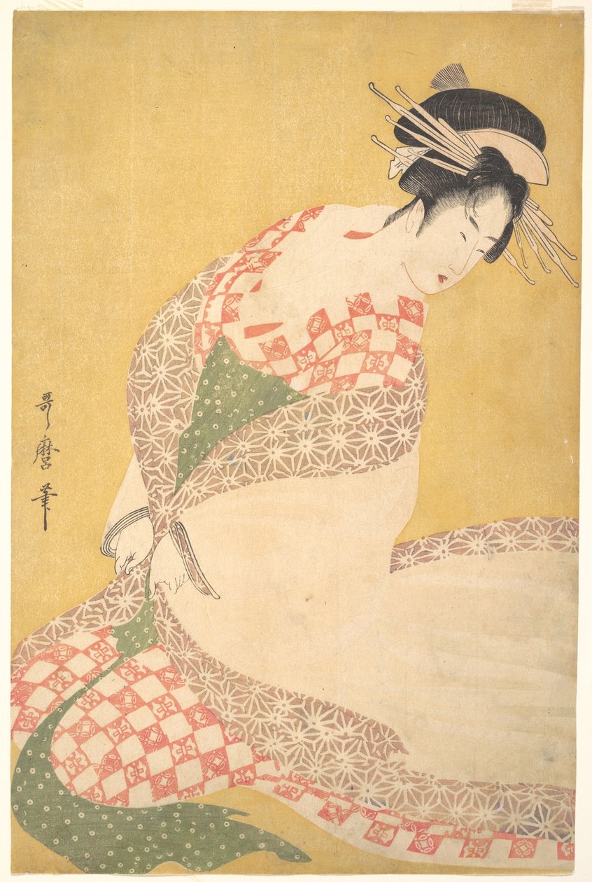 The Outer Robe, ca. 1795 (træbloktryk) af Kitagawa Utamaro