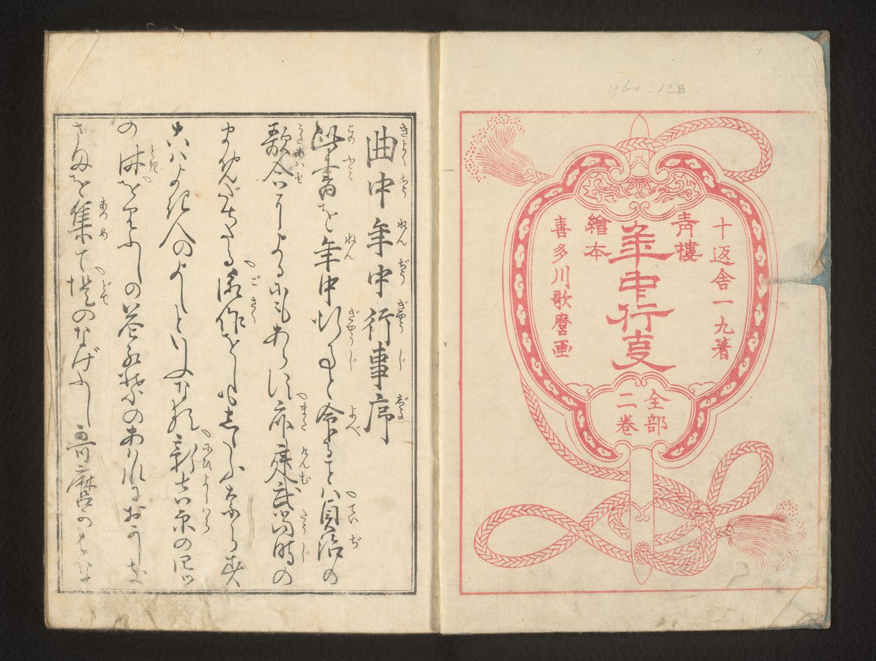 titel side af Kitagawa Utamaro
