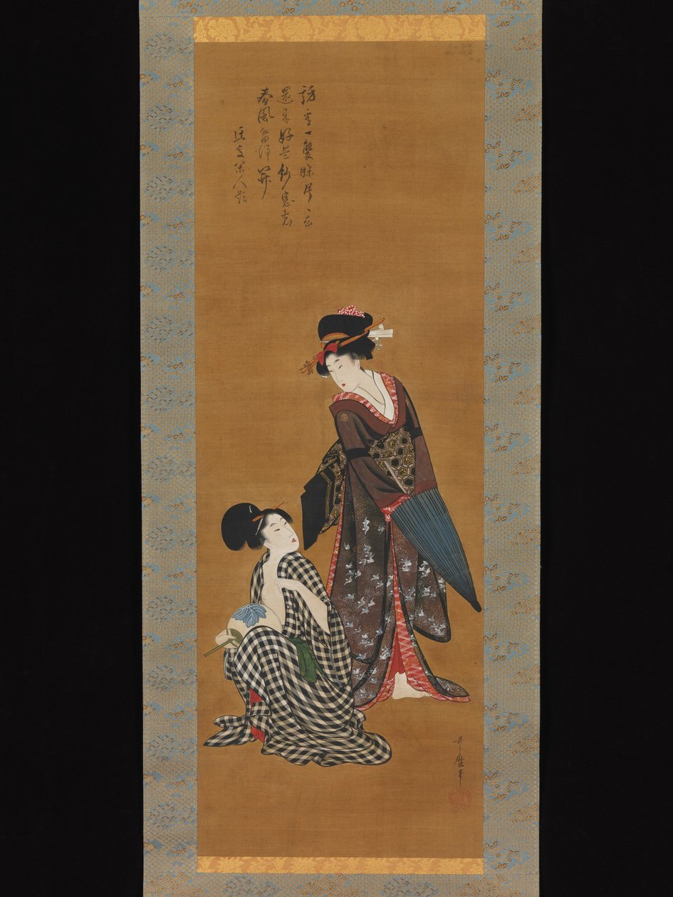 To skønheder af Kitagawa Utamaro