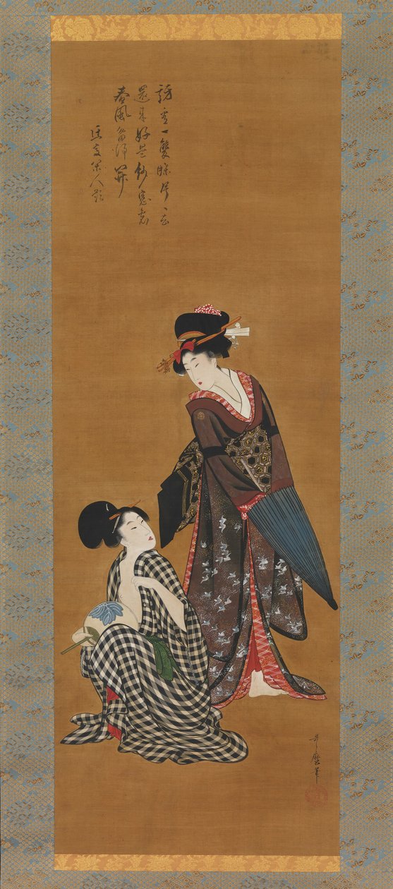 To skønheder, ca. 1801-4. af Kitagawa Utamaro