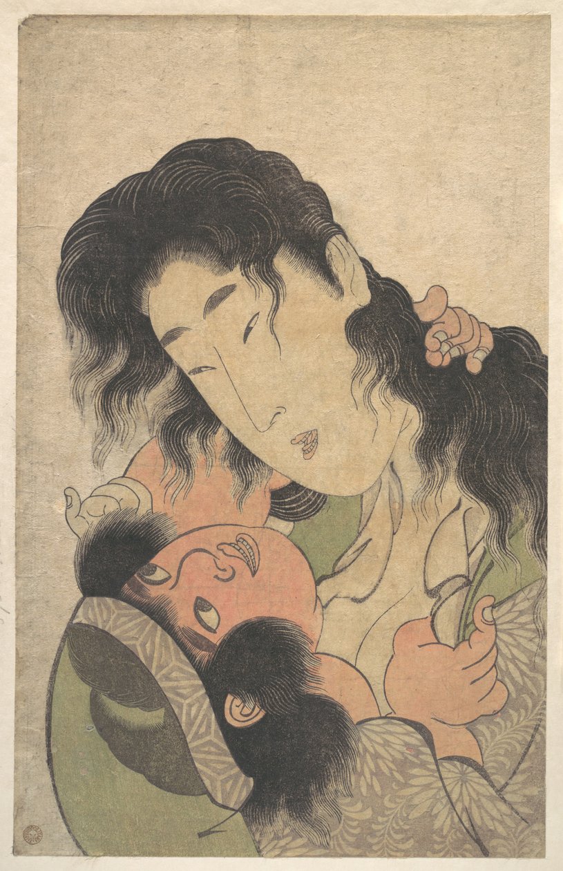 Yamauba leger med Kintarō af Kitagawa Utamaro