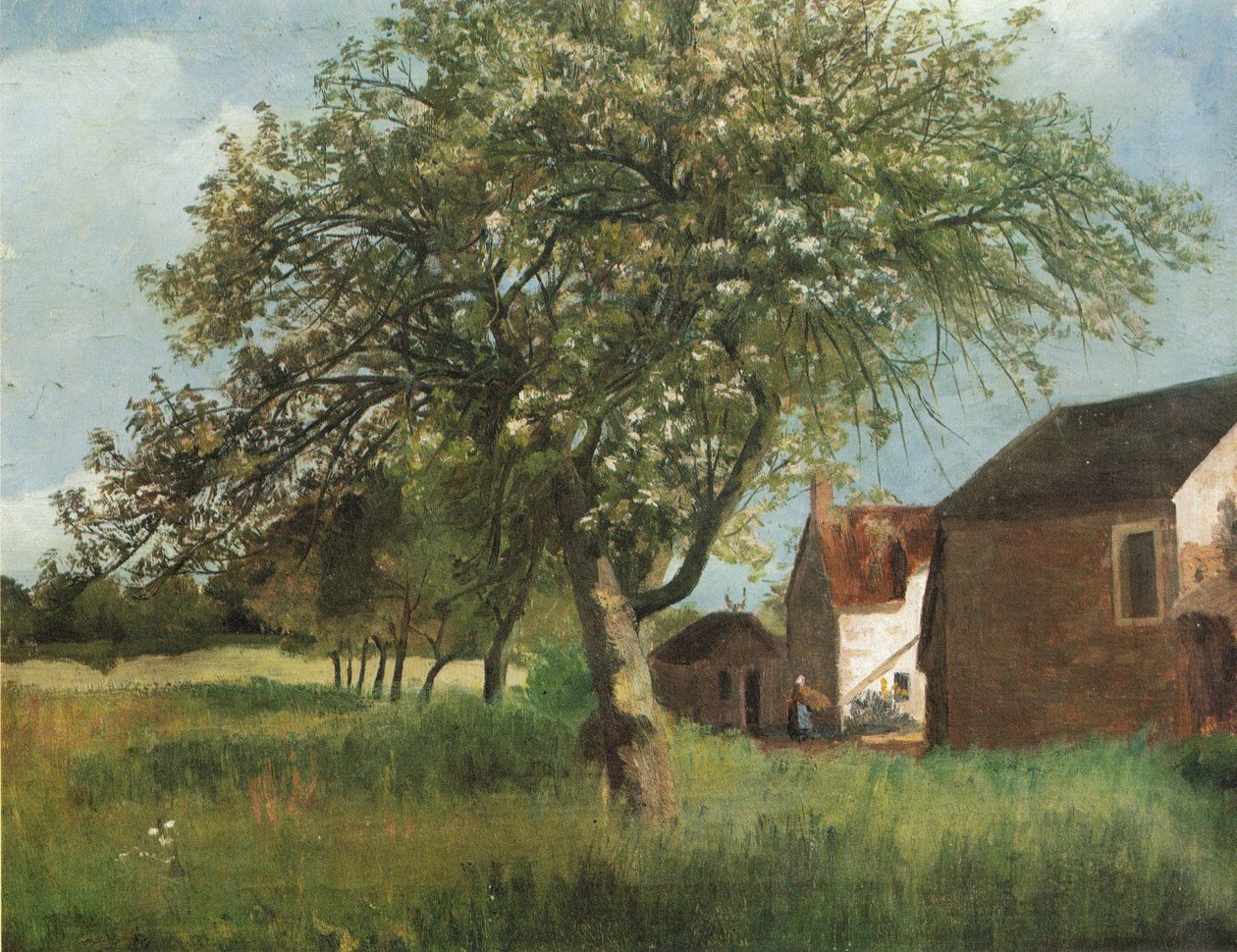 Blomstrende træ i Cernay-la-Ville af Kitty Lange Kielland