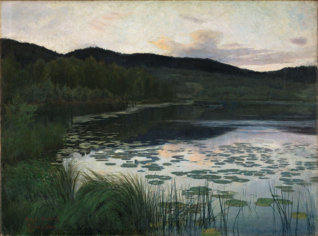 Sommernat, 1886 af Kitty Lange Kielland