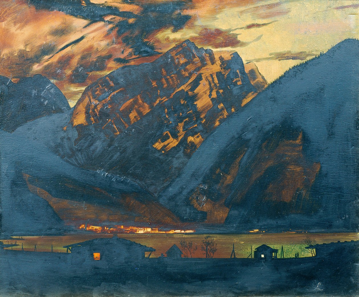 Zell am See om natten af Klemens Brosch
