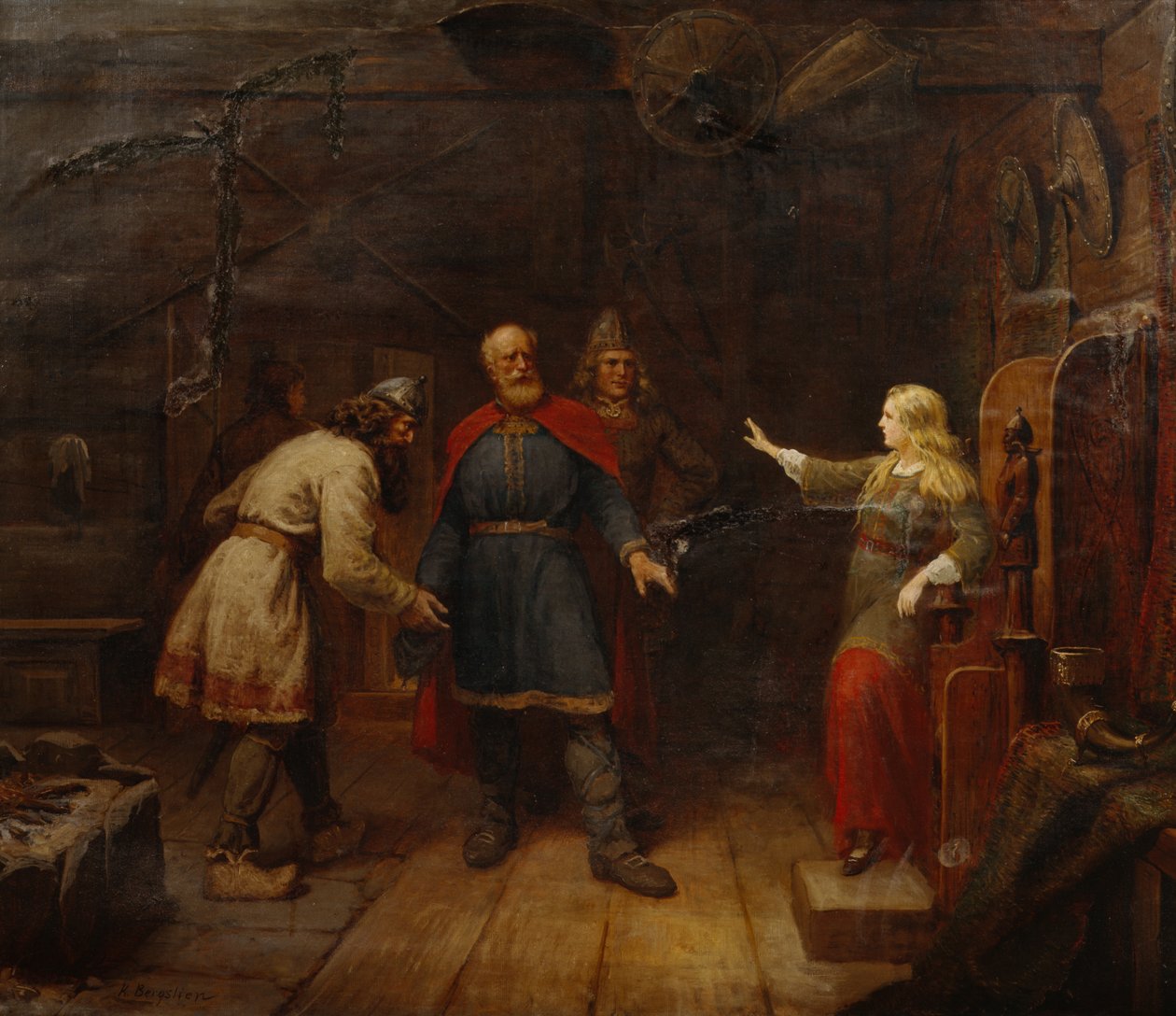 Harald friede til Gyda af Knud Bergslien