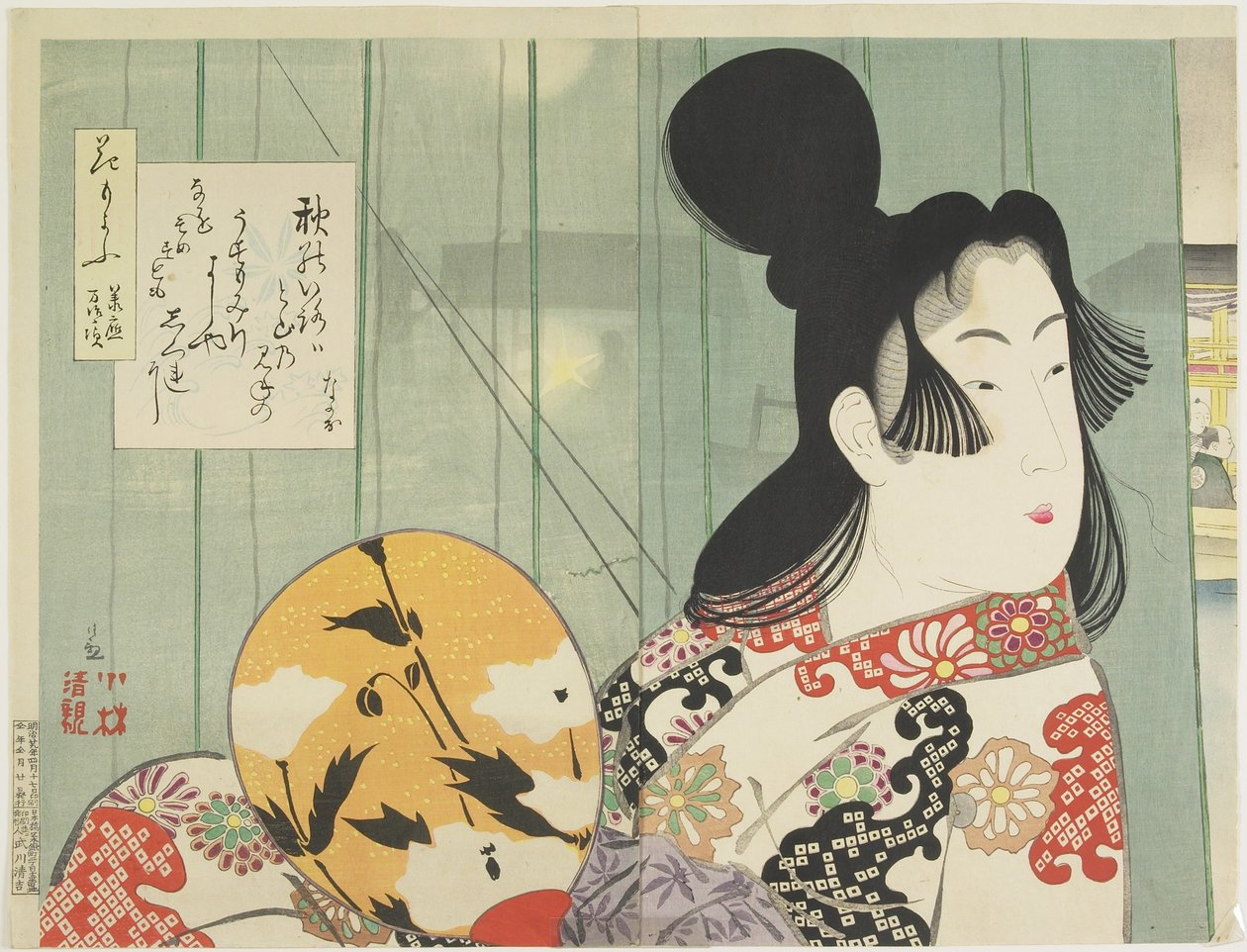 Bear Uchie s Of Kanei An d Sho_Ho_Era, Appli 1896 af Kobayashi Kiyochika