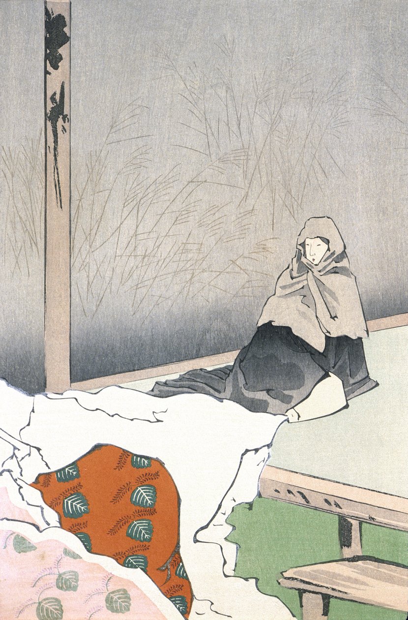 Danserinden Hotoke Gozen ved Giōji af Kobayashi Kiyochika