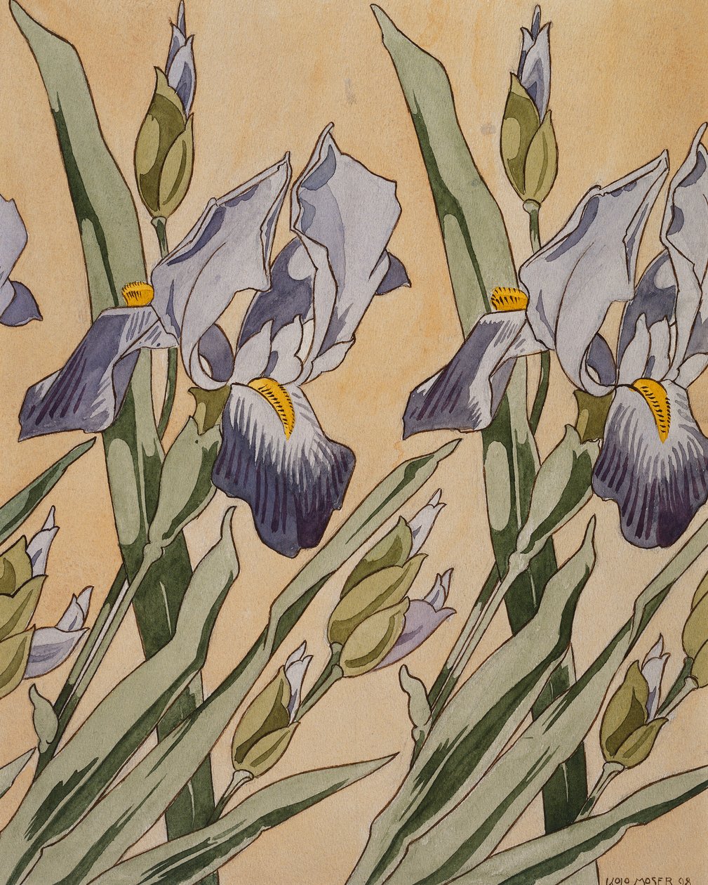 Iris, 1898 af Koloman Moser