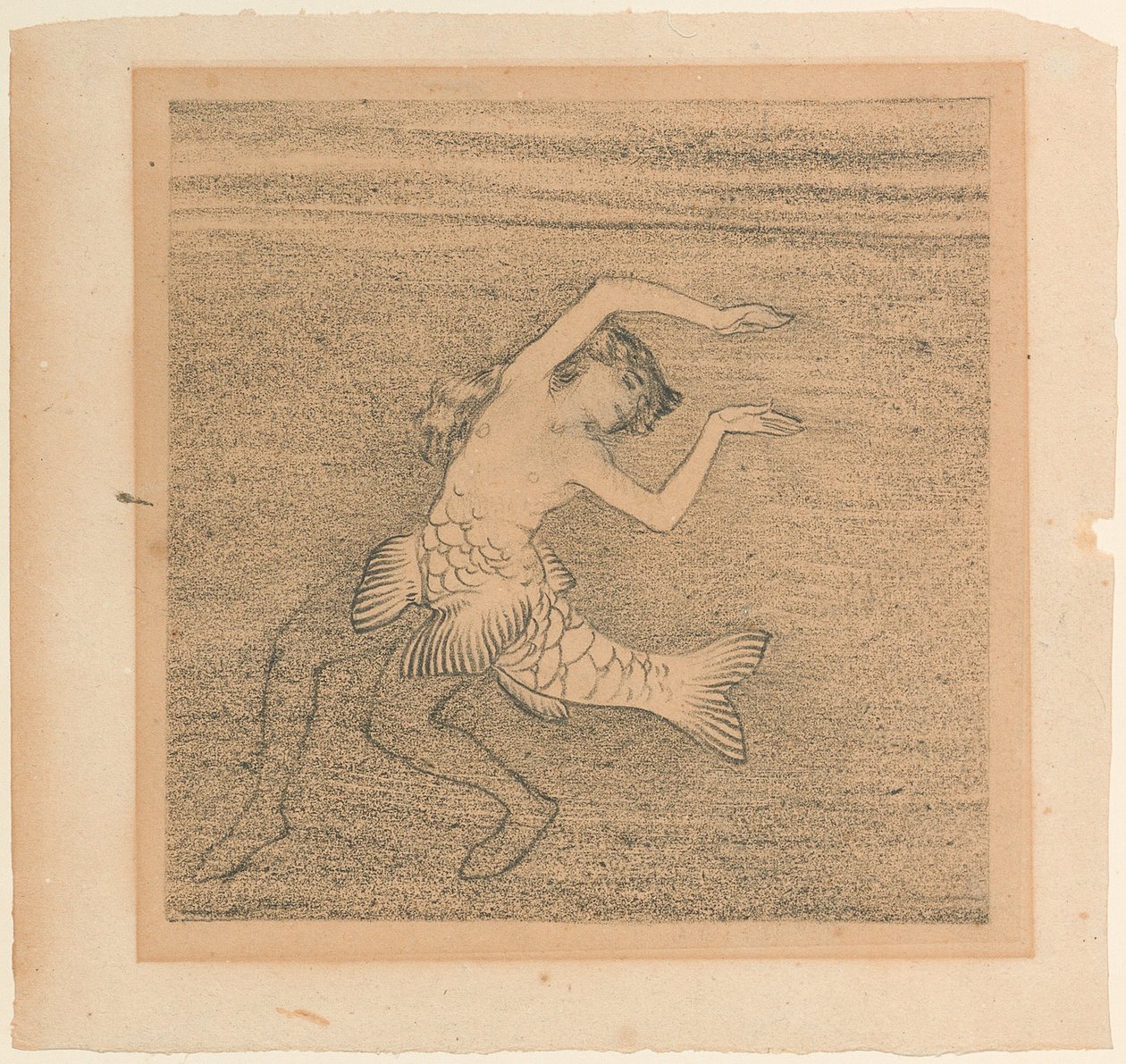 Figur af en af Rhindøtrene til Rhinegoldet af Richard Wagner, ca. 1913. af Koloman Moser
