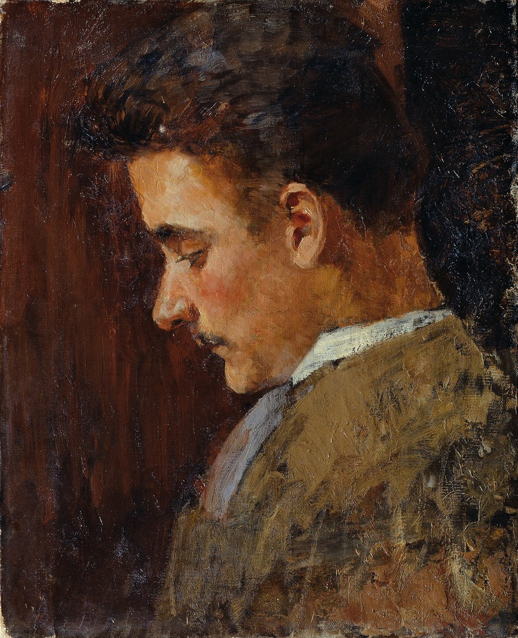 Ungdomsportræt af Rudolf Steindl, kunstnerens svoger af Koloman Moser