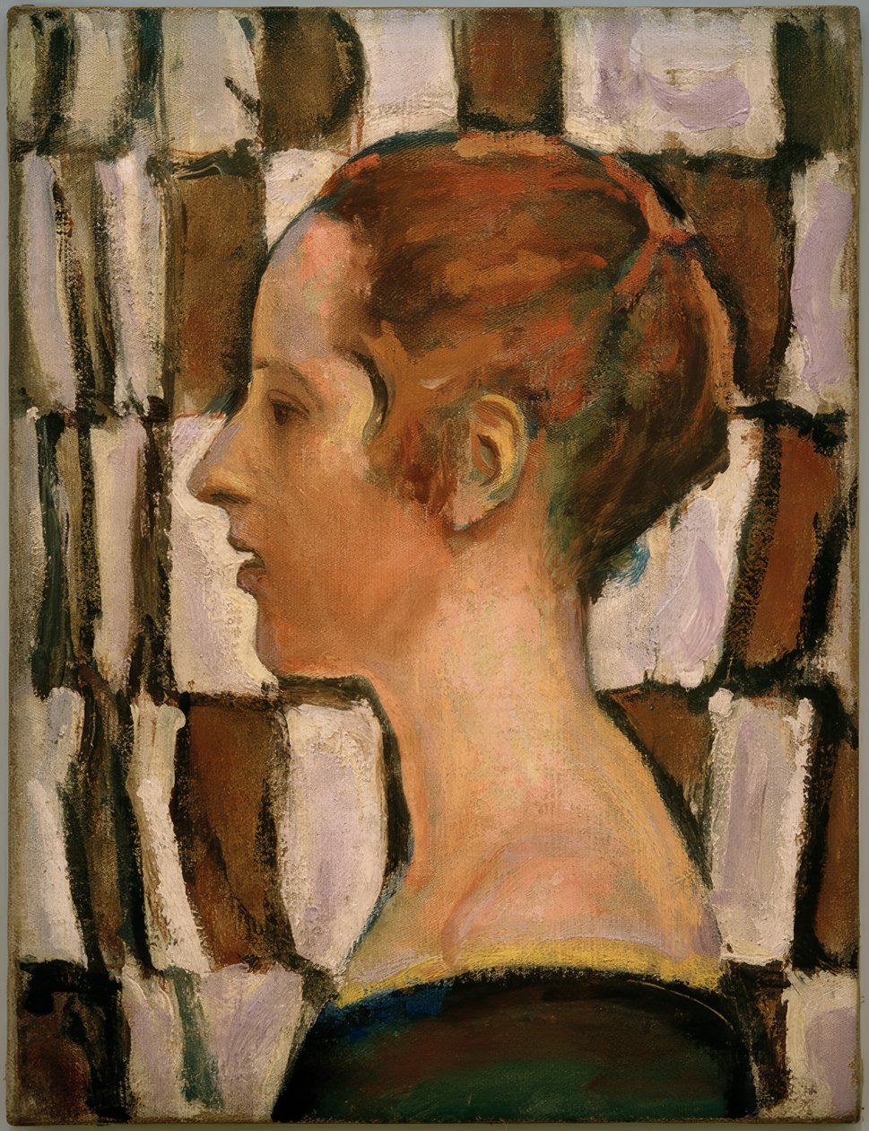 Pigeportræt i profil af Koloman Moser