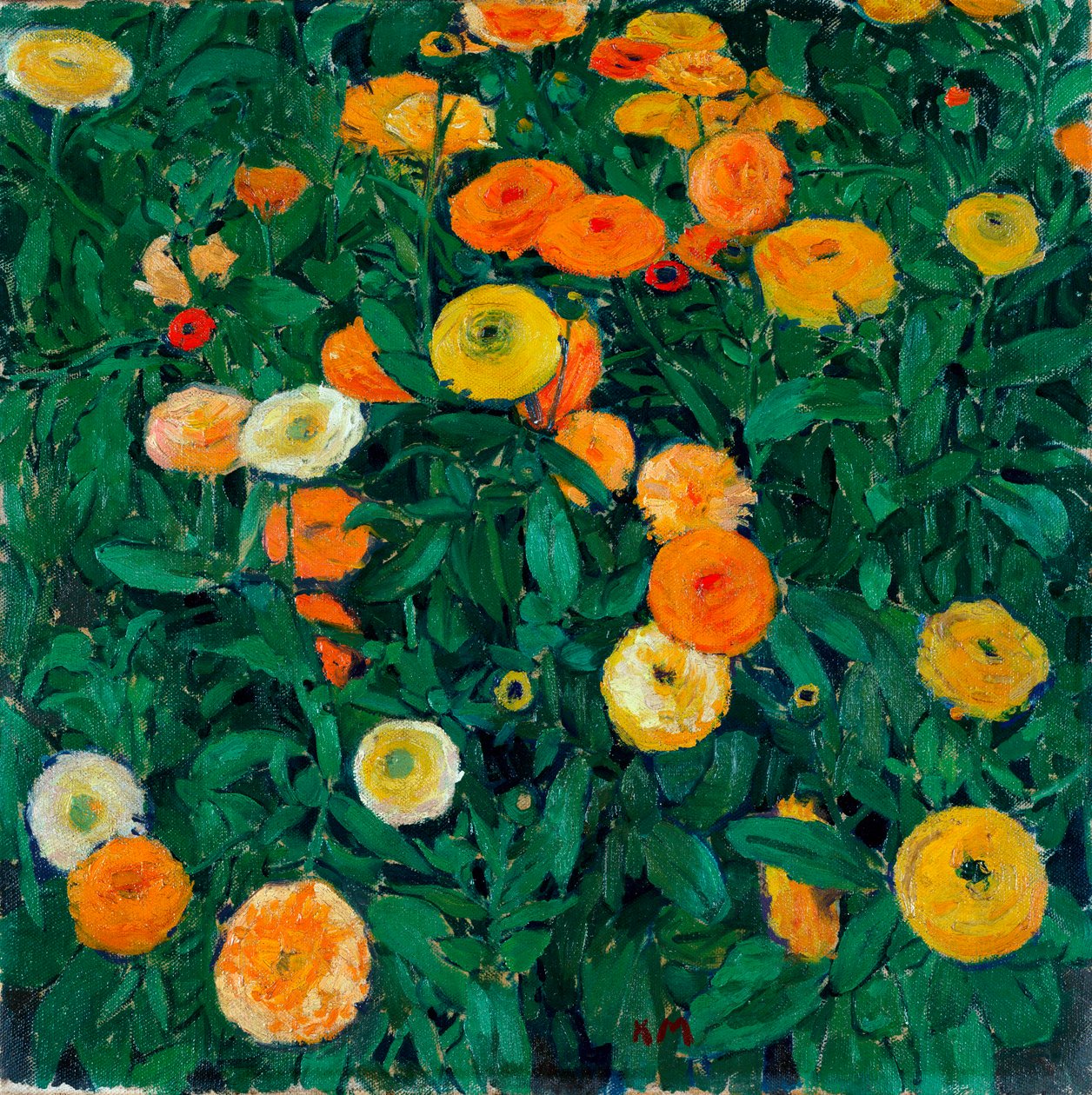 Morgenfruer - Maleri af Koloman Moser (1868-1918) af Koloman Moser