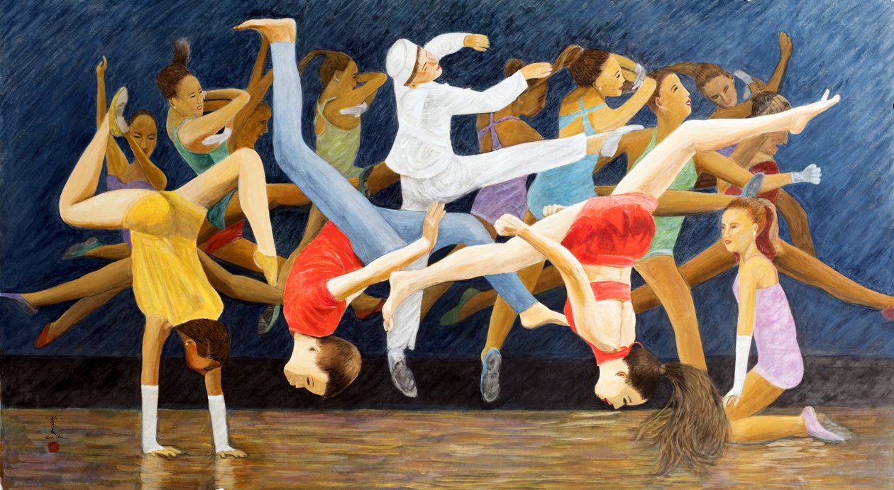 Precious Children, 2014 (østlig gouache på rispapir) af Komi Chen