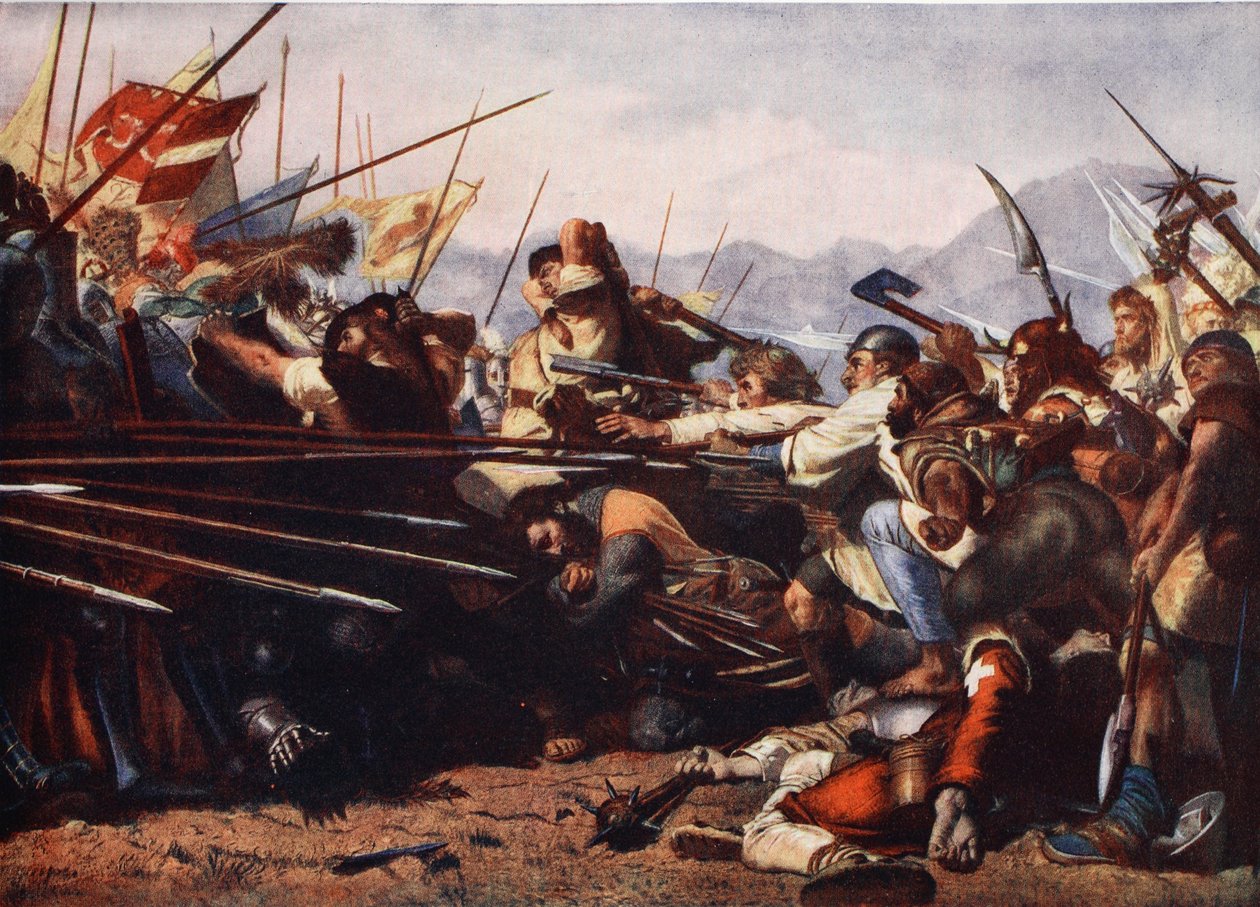 Slaget ved Sempach, 1386 af Konrad Grob