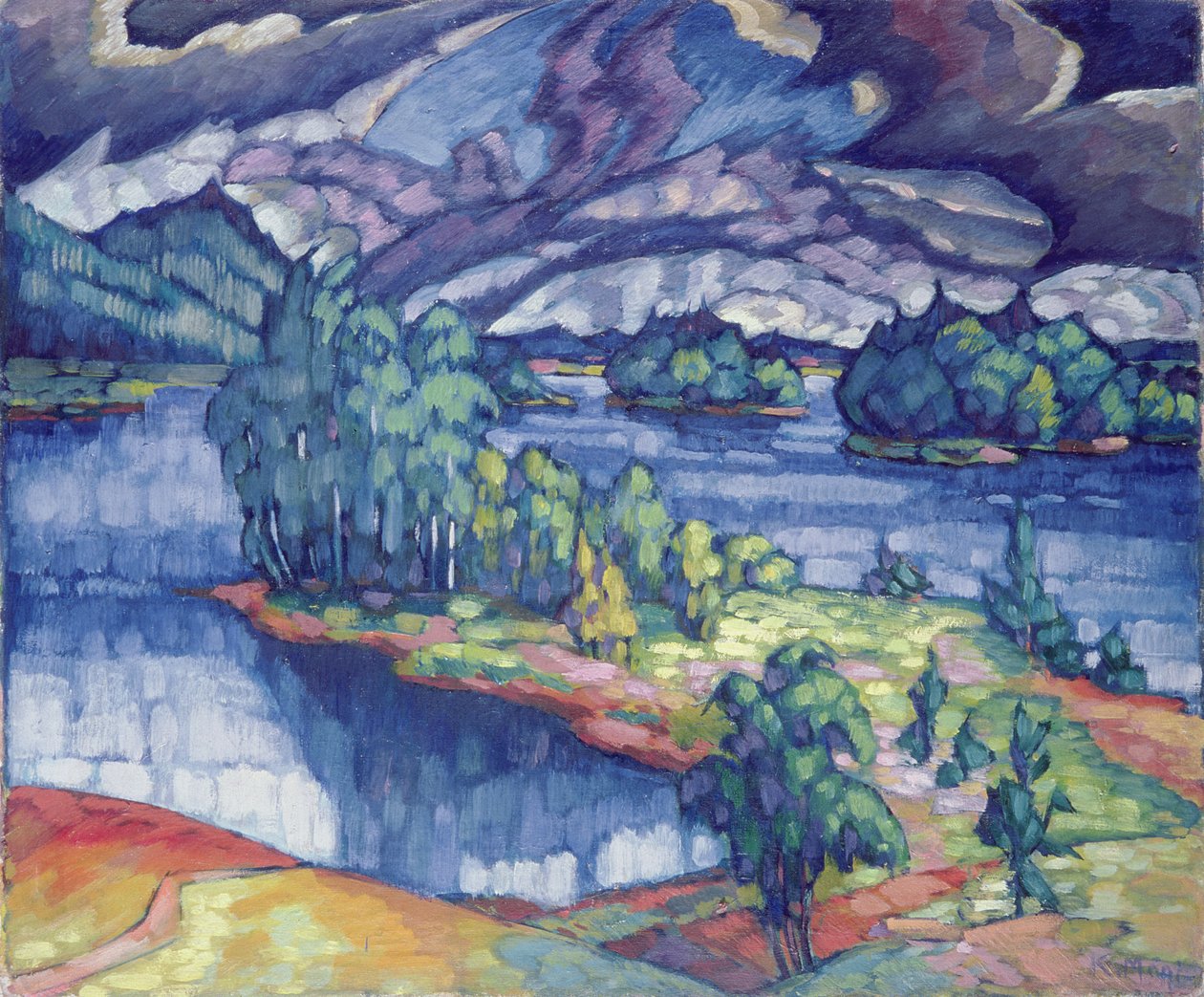 Puhajarv-søen, 1918-21 af Konrad Magi