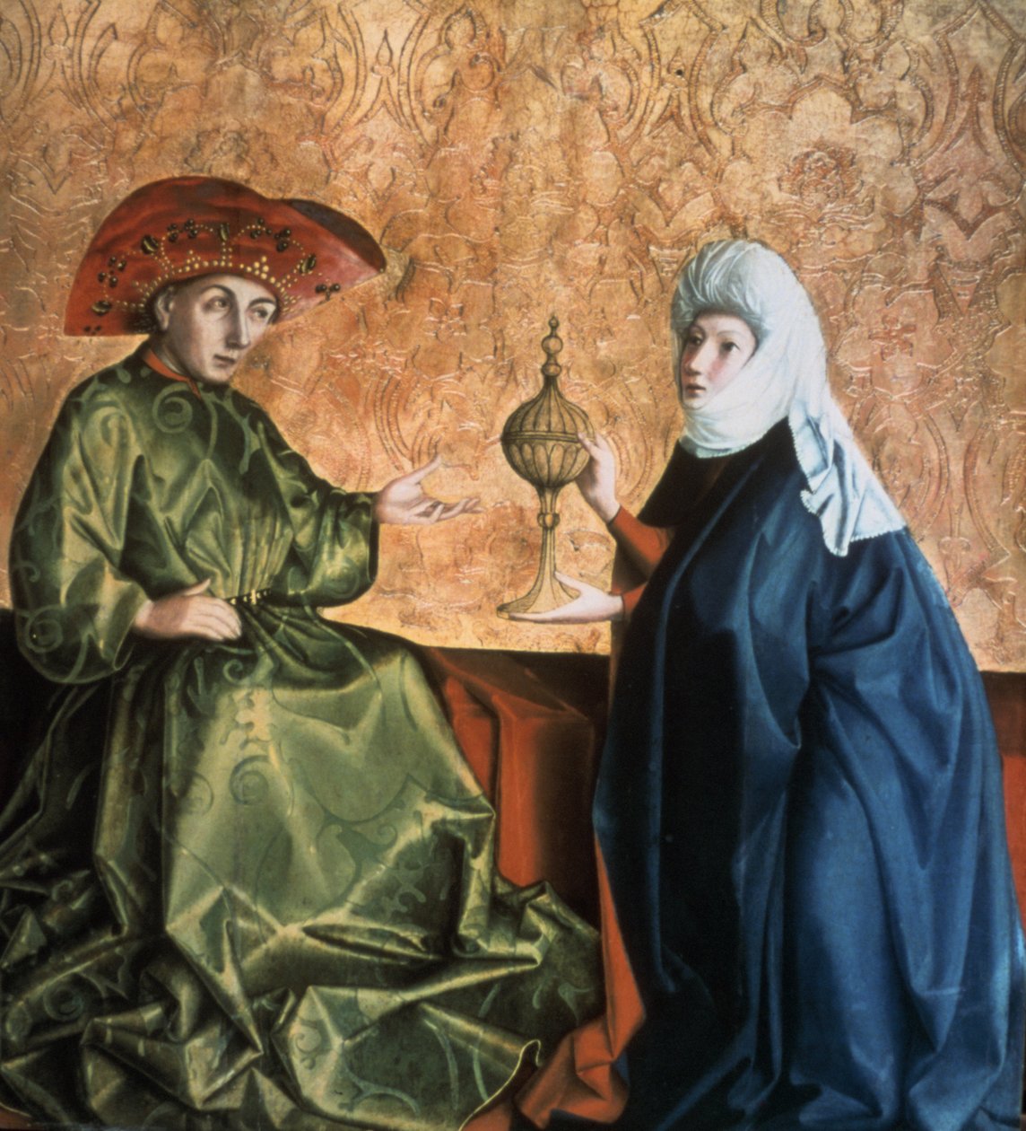 Kong Salomon og dronningen af Saba, 1435. af Konrad Witz