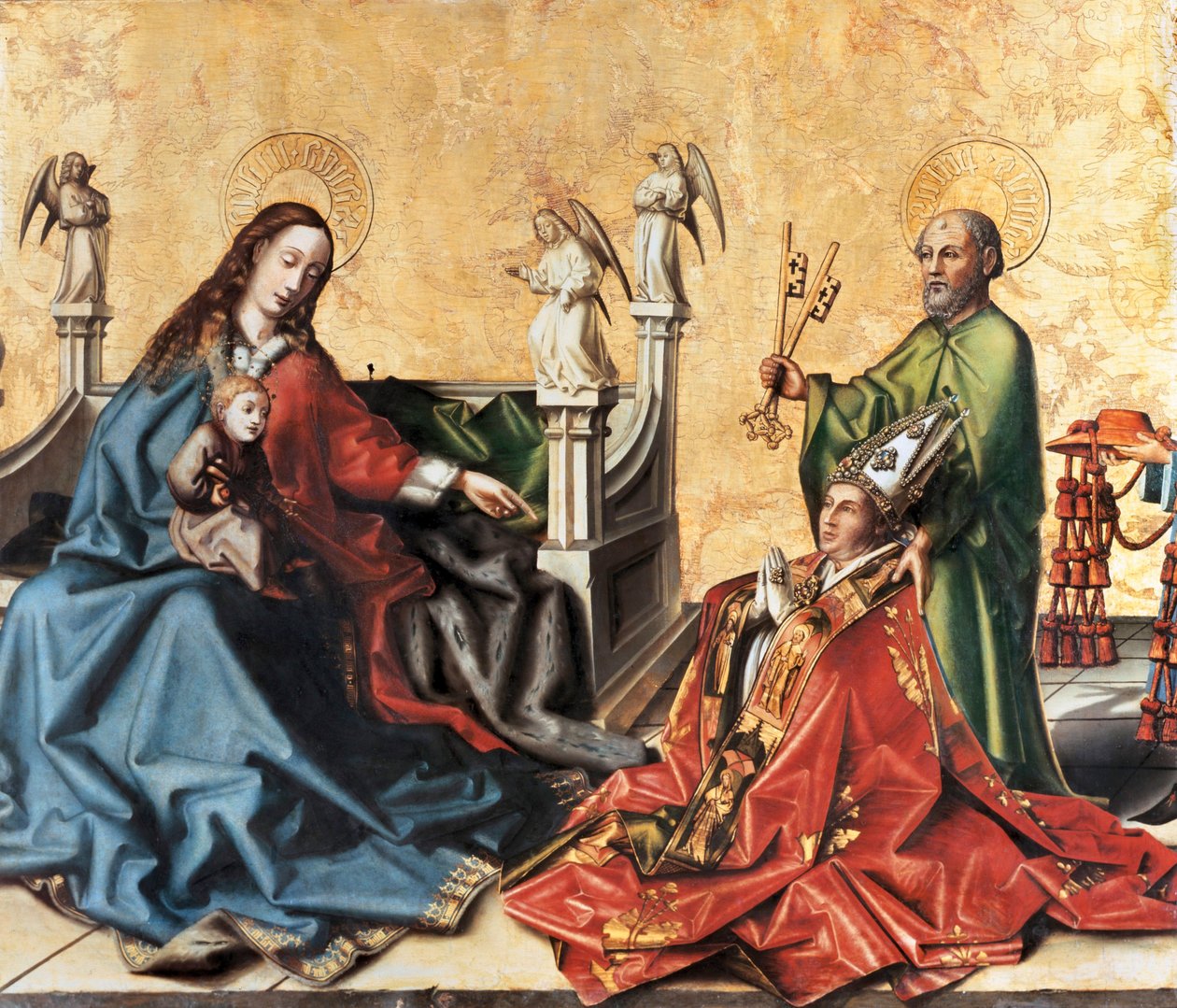Præsentationen af kardinal af Mies til jomfruen. Maleri af Konrad Witz, ca. 1444 af Konrad Witz